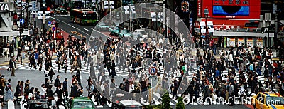 Shibuya crossing Editorial Stock Photo