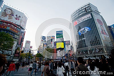 Shibuya intersection Editorial Stock Photo