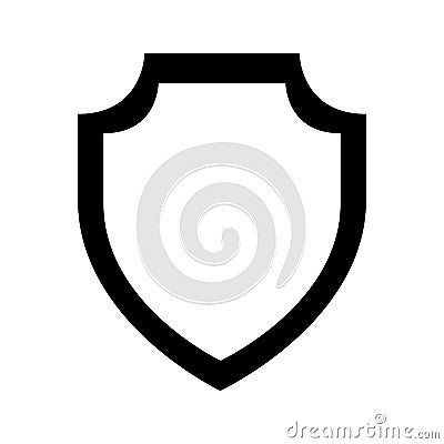 Shield emblem isolated icon Vector Illustration