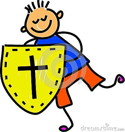 Shield of faith Stock Photo