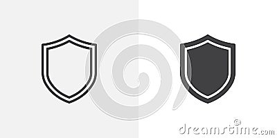 Shield, guard icon Vector Illustration