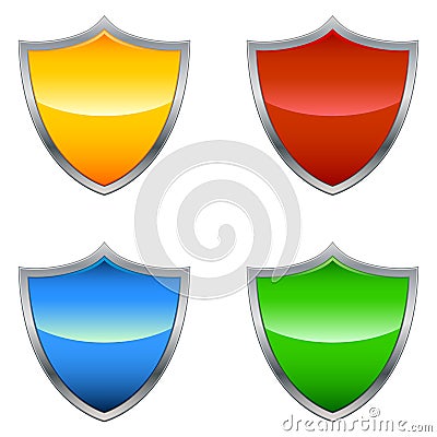 Shield Icons Vector Illustration