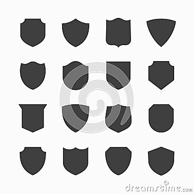 Shield icons Vector Illustration