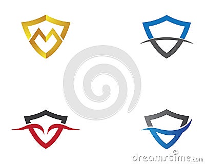 Shield symbol illustration Vector Illustration