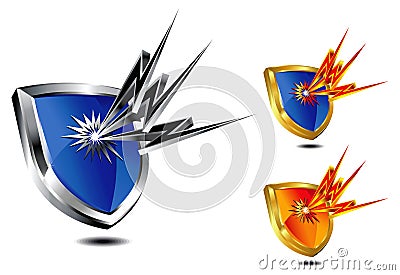 Shield Protection Stock Photo