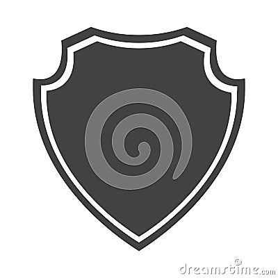 shield protection insignia security medieval graphic Cartoon Illustration