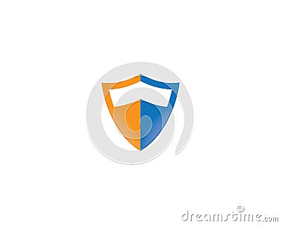 Shield vector icon Vector Illustration