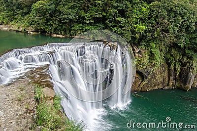 Shifen Waterfall Stock Photo