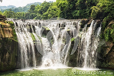 Shifen Waterfall Stock Photo