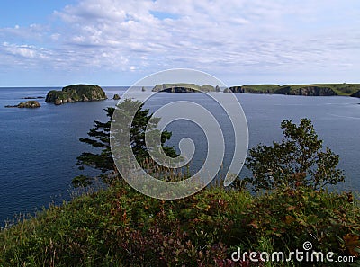 Shikotan island landscape Stock Photo