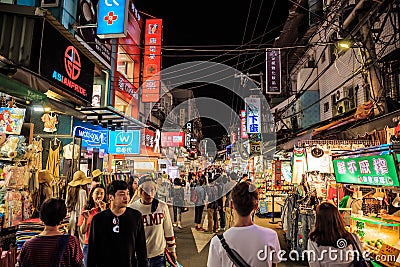 Shilin Night Market Editorial Stock Photo