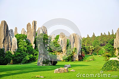 Shilin Stone Forest Stock Photo