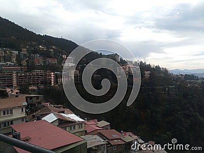 Shimla India, City of mountains Stock Photo