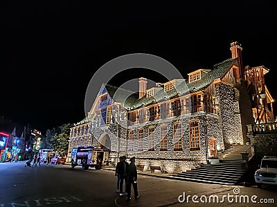 Shimla midnight view beautiful Himachal Editorial Stock Photo