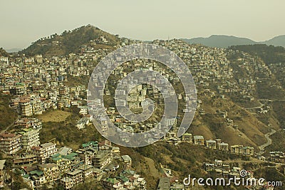 Shimla town Stock Photo