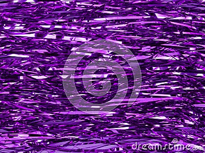 Shimmer shiny purple tinsel background Stock Photo