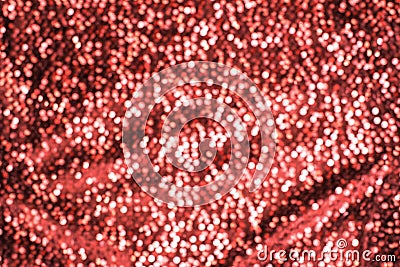 Shimmering festive background texture of shiny coral defocus Stock Photo