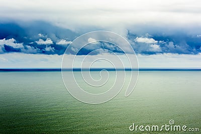 Shimmering sea seascape landscape Stock Photo