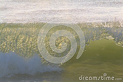 Translucent waves of dawn Stock Photo