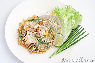 Shimp Pad Thai Stock Photo