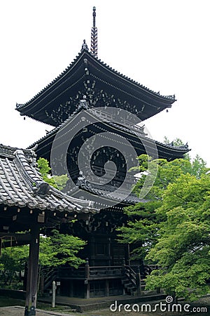 Shin-nyo-do Buddhist tower Stock Photo