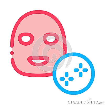 Shine Clean Face Mask Icon Outline Illustration Vector Illustration