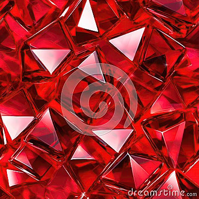 Shine Ruby Macro Beautiful Texture Tile Seamless Background. Generative AI Stock Photo