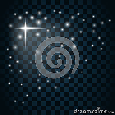 Shine star sparkle icon 3 Vector Illustration