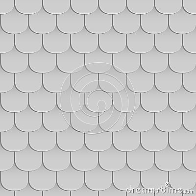 Shingles roof seamless pattern Vector Illustration