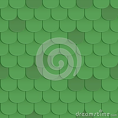 Shingles roof seamless pattern Vector Illustration