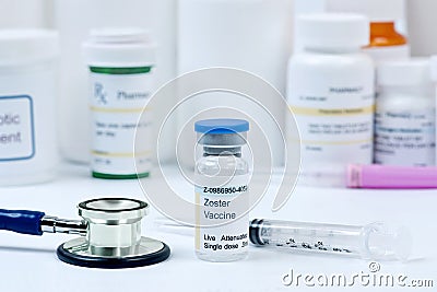 Shingles Vaccine Stock Photo