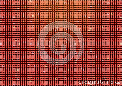 Shining abstract bright red seamless mosaic background. Disco style. Abstract Red Halftone Dots Vector Vector Illustration