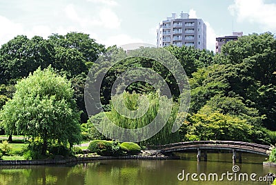 Shinjuku Gyoen National Garden Stock Photo