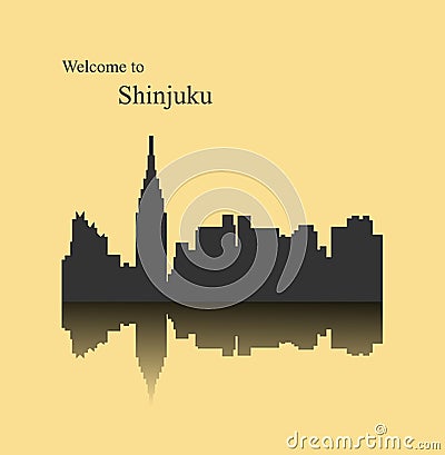 Shinjuku, Japan Vector Illustration