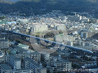 Shinkansen Bullet Train Stock Photo