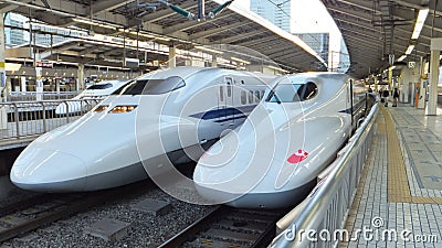 Shinkansen Trains Japan Stock Photo