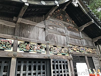 Shinkyusha Sacred Stable of Nikko Toshogu Shrine. Stock Photo