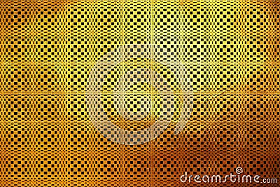 Shinning unique creative checkered dynamic modern golden abstract texture pattern. Design element Stock Photo
