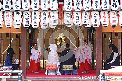 Shinto wedding Editorial Stock Photo