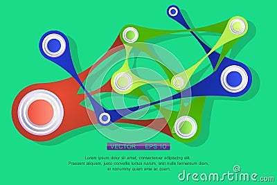 Shiny abstract geometric forms Vector Illustration
