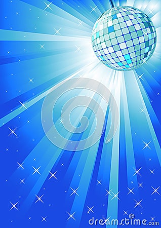 Shiny disco ball Stock Photo