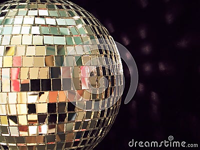 Shiny disco ball, detailed Stock Photo