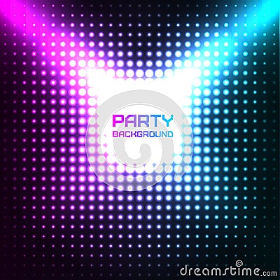 Shiny Disco Party Background Vector Illustration