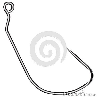 Shiny fishing hook Vector Illustration