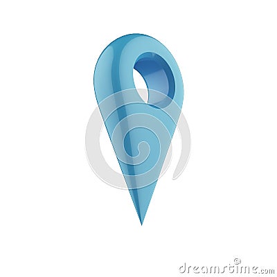 Shiny gloss blue ap pointer icon. Stock Photo