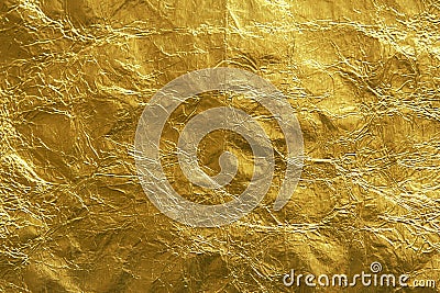 Shiny gold foil suitable for luxury background Stock Photo