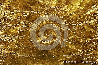 Shiny gold foil suitable for luxury background Stock Photo