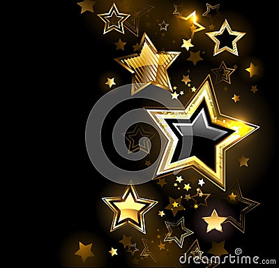 Shiny gold star Vector Illustration