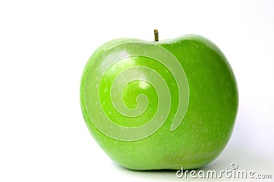 Shiny Green Apple Stock Photo