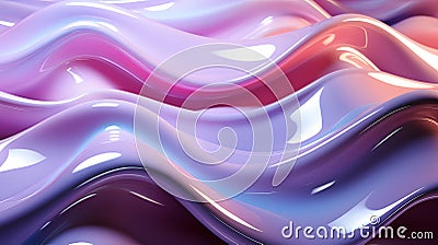 Shiny iridescent pearl big wave background Stock Photo